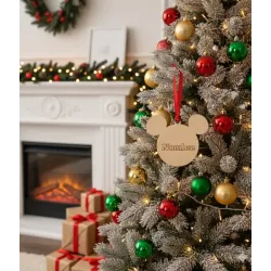 Adorno Navidad Madera Nombre