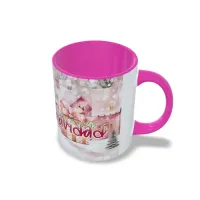 Taza Navidad Papa Noel Diseño Rosa