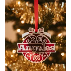 Adorno Navidad Personalizado con Nombre