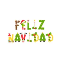 Cojín con Letras Festivas "Feliz Navidad"