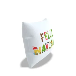 Cojín con Letras Festivas "Feliz Navidad"