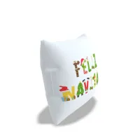 Cojín con Letras Festivas "Feliz Navidad"