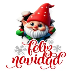 Alfombrilla Ratón Navidad Gnomo 3D