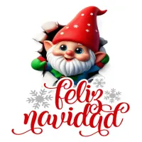 Alfombrilla Ratón Navidad Gnomo 3D