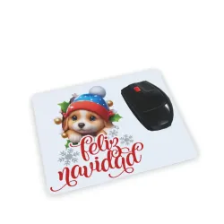 Alfombrilla Ratón Cachorro Gorro Azul 3D