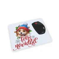 Alfombrilla Ratón Cachorro Gorro Azul 3D