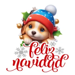 Alfombrilla Ratón Cachorro Gorro Azul 3D