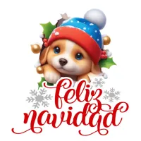 Alfombrilla Ratón Cachorro Gorro Azul 3D