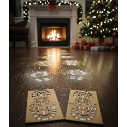 Plantillas Huellas Reyes Magos Madera