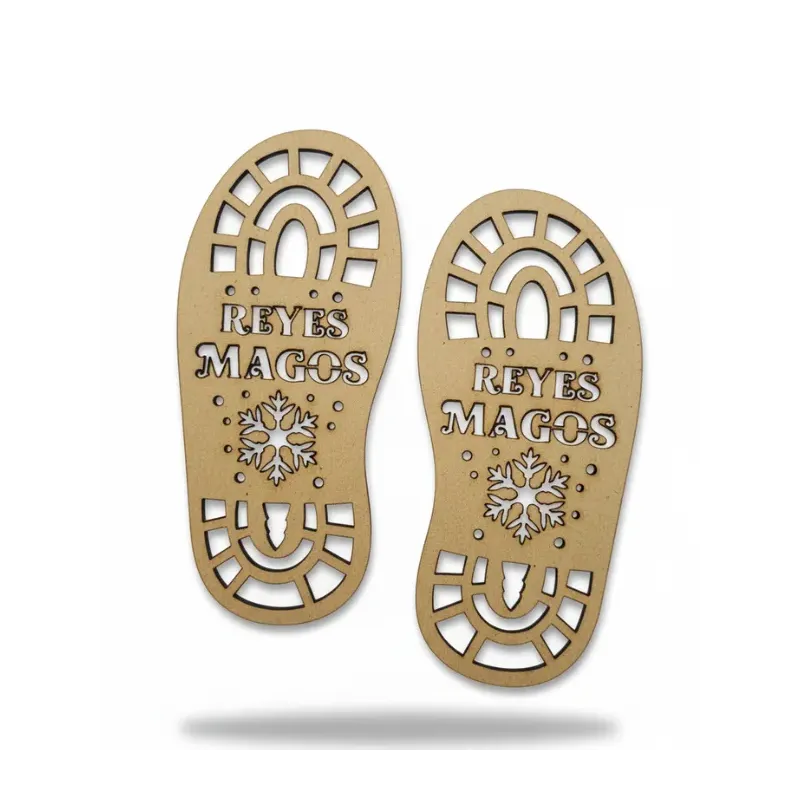 Plantillas Huellas Reyes Magos Madera