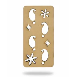 Plantilla Huellas Elfos Papá Noel