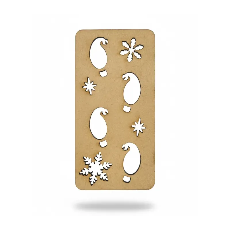 Plantilla Huellas Elfos Papá Noel