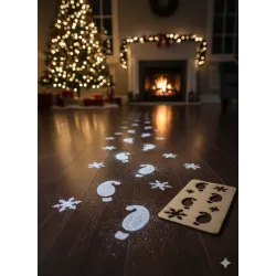 Plantilla Huellas Elfos Papá Noel