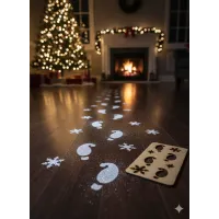 Plantilla Huellas Elfos Papá Noel