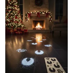 Plantillas Huellas Renos y Camellos Madera