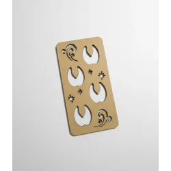 Plantillas Huellas Renos y Camellos Madera