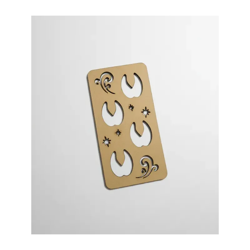 Plantillas Huellas Renos y Camellos Madera