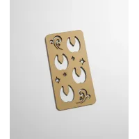 Plantillas Huellas Renos y Camellos Madera