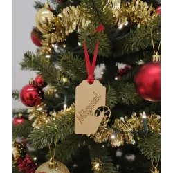 Adorno Navidad Madera Nombre Personalizable