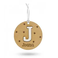 Adorno Redondo Personalizado Madera