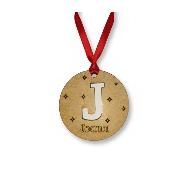 Adorno Redondo Personalizado Madera