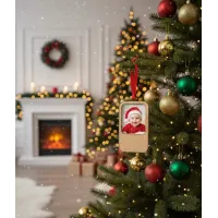 Adorno Madera para 1 Foto Navidad