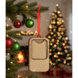 Adorno Madera para 1 Foto Navidad