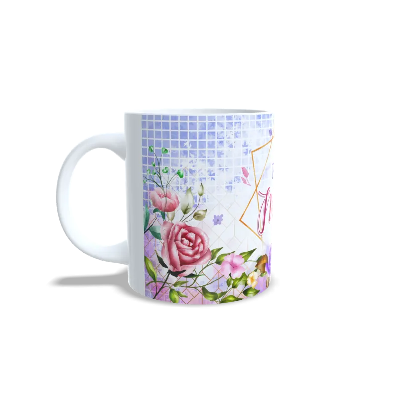 Taza "Feliz Día Mamá" Floral - Regalo Ideal para el Día de la Madre Taza "Feliz Día Mamá" Floral - Regalo Ideal para el Día de la Madre