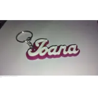 Llavero Metacrilato Personalizado con Nombre en Relieve