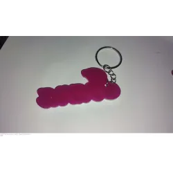 Llavero Metacrilato Personalizado con Nombre en Relieve