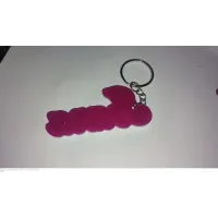 Llavero Metacrilato Personalizado con Nombre en Relieve