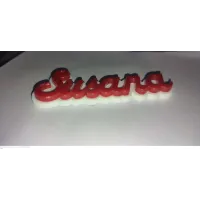 Llavero Metacrilato Personalizado con Nombre en Relieve