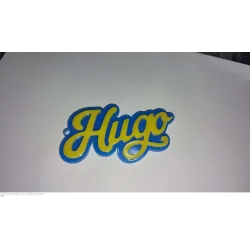 Llavero Metacrilato Personalizado con Nombre en Relieve