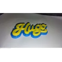 Llavero Metacrilato Personalizado con Nombre en Relieve