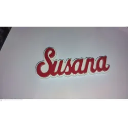 Marcasitios Metacrilato Personalizados - Nombre en Relieve