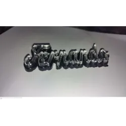 Marcasitios Metacrilato Personalizados - Nombre en Relieve