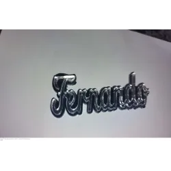 Marcasitios Metacrilato Personalizados - Nombre en Relieve