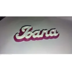 Marcasitios Metacrilato Personalizados - Nombre en Relieve