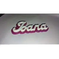 Marcasitios Metacrilato Personalizados - Nombre en Relieve