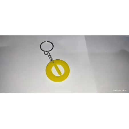 Llavero Metacrilato Redondo - Inicial Personalizada