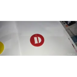 Llavero Metacrilato Redondo - Inicial Personalizada