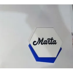 Marcasitios Hexagonales Metacrilato Personalizados