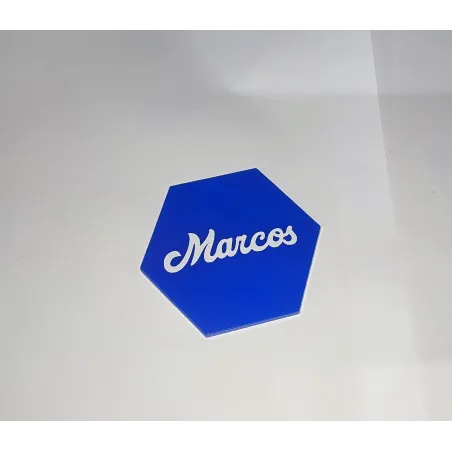 Marcasitios Hexagonales Metacrilato Personalizados