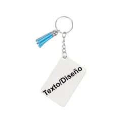 Llavero Sublimable Personalizado Rectangular - Crea tu Diseño Único