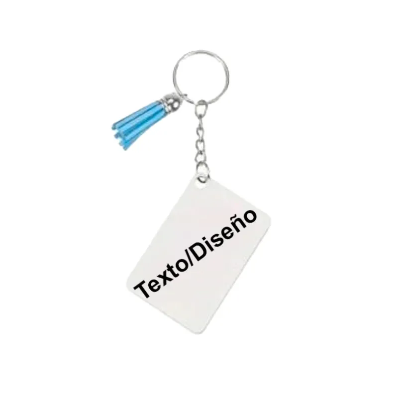 Llavero Sublimable Personalizado Rectangular - Crea tu Diseño Único