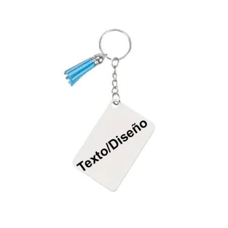 Llavero Sublimable Personalizado Rectangular - Crea tu Diseño Único