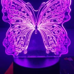 Lampara Mariposa Personalizable