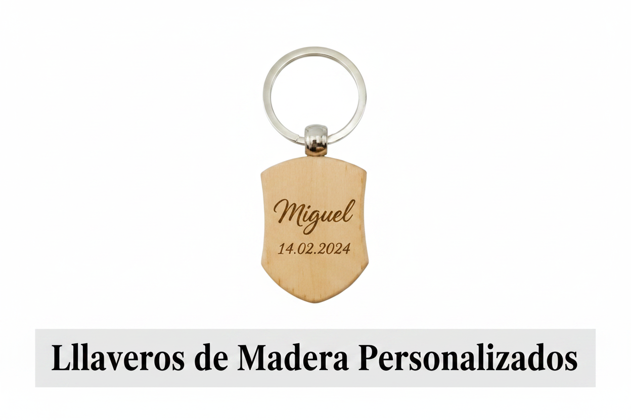 Llaveros de Madera Personalizados