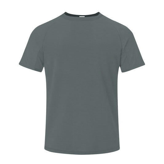Camiseta adulto gris 100% poliéster transpirable 135g/m² vista frontal