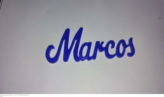 Marcasitios de Metacrilato con Nombre